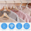 50 Pack Space-Saving Clothes Hanger Hooks, Plastic Hanger Connectors for Wardrobe Organization, White 3