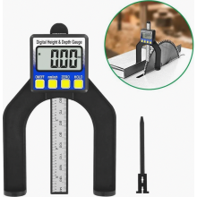 Medidor de profundidad y altura digital 2 en 1 de 0 a 80 mm, métrico e imperial, para carpintería e ingeniería.