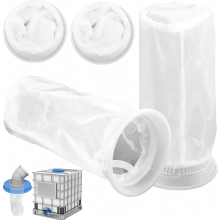 Juego de 4 filtros de nailon de repuesto para IBC, filtro para tapa de tanque IBC, accesorios para sistema de filtración de tanque de agua de lluvia