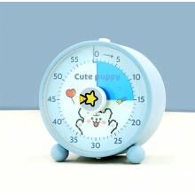 Visuele timer voor kinderen, 60 minuten afteltimer voor klaslokaal, kantoor, keuken, bureautimer, tijdmanagementtool met stille werking, blauw