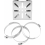Universal Surveillance Camera Mount, Stainless Steel Vertical Pole Bracket with 3 Loops, 200 mm Diameter 4