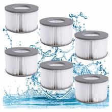 Paquete de 6 filtros de repuesto para jacuzzis inflables, compatibles con filtros de agua de cartucho FD2089, accesorios para jacuzzis, duraderos.