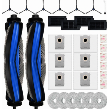 31-osainen Deebot T50 Omni/T50 Pro Omni/T50 Pro Omni Gen2/T50 Omni Gen2 -imureiden vaihtotarvikesarja, 2 pääharjaa, 6 pölypussia