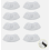 8 Pack Steam Cleaner Microfiber Covers Compatible with Easyfix SC1 SC2 SC3 SC4 SC5 SC7 Replacement Mop Cloth Set White 1