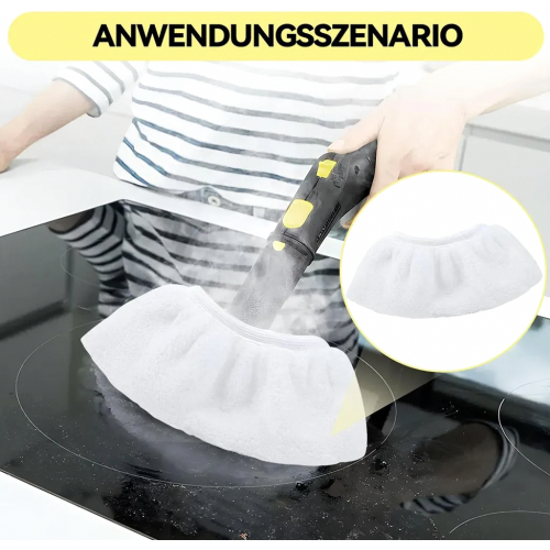 8 Pack Steam Cleaner Microfiber Covers Compatible with Easyfix SC1 SC2 SC3 SC4 SC5 SC7 Replacement Mop Cloth Set White 2