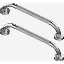 2 Pack 60 cm Chrome Stainless Steel Grab Bars for Seniors, Bathroom Wall Mounted Shower Handle, Non Slip Grip for Elderly and Disa