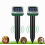 Solar-Powered Mole Repellent for Lawns and Gardens, Snake and Vole Deterrent, Effective Ground Squirrel and Gopher Repeller, 2 Pac 1