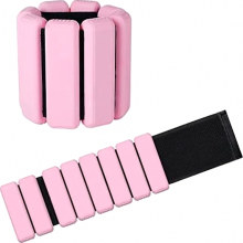 2 Pcs Wrist and Ankle Weights Set, Adjustable Weight Cuffs for Hands or Feet, Suitable for Walking, Jogging, Yoga, Aerobics and Pi