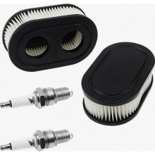 luchtfilters en 2 bougies voor 550E, 550EX, Eco Plus en 575EX serie grasmaaiermotoren, vervangt 798339, 798452, 593260, 093000er en 09.