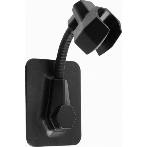 Shower Head Holder, No Drilling, 360 Degree Adjustable, Bathroom Accessory, Black Wall Mount Bracket