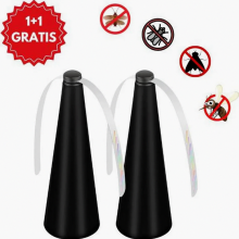 Confezione da 2 ventilatori a batteria per tavoli, silenziosi e con eliche repellenti per insetti, ideali per pranzi all'aperto, picnic e cucina.