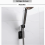 Shower Head Holder, No Drilling, 360 Degree Adjustable, Bathroom Accessory, Black Wall Mount Bracket 2
