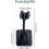 Shower Head Holder, No Drilling, 360 Degree Adjustable, Bathroom Accessory, Black Wall Mount Bracket 3