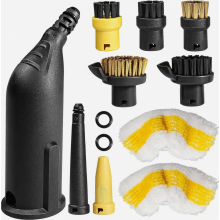 10-delige accessoireset voor stoomreinigers (SC1, SC2, SC3, SC4, SC5), inclusief verlengstuk, gebogen mondstuk, kleine ronde borstel en handmondstuk