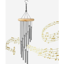 Campanelli a vento da appendere per esterni, campanelli a vento in tubo metallico per giardino, patio e decorazione della casa, campanelli in allumi