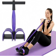 Abdominal Trainer Sit Up Equipment Full Body Resistance Expander for Home Use 6 Tube Elastic Pull Rope Multifunction Leg Exerciser