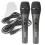 Fenton DM105 Wired Handheld Microphone Pair for DJ Karaoke MC Rehearsal 1