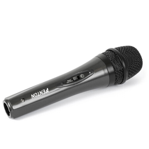 Fenton DM105 Wired Handheld Microphone Pair for DJ Karaoke MC Rehearsal 2