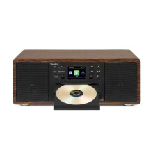Audizio Avola DAB Radio Internet Speaker with CD Player, Bluetooth, DAB+ Wood