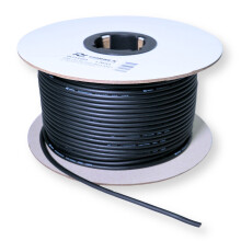 PD Connex RX52 2 Core 4mm DMX Cable Wire Reel - Black 100m