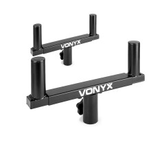 Vonyx WMS-03 Double Speaker Pole Bracket Pair - 35mm Mounts for DJs & Events