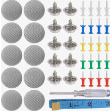 Kit di riparazione del rivestimento del tetto dell'auto da 65 pezzi, rivetti per la riparazione del tetto dell'auto, bottoni di fissaggio del rivest