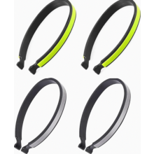 4PCS Reflective Bicycle Trouser Clips, Universal Pants Clips for Cyclists, Trouser Guards for All Bike Types, Green and Grey