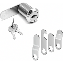 Cerradura para buzón con 4 llaves, 4 placas de leva diferentes, cerradura para armario de 16 mm, cerradura de leva con palanca para buzones y puerta