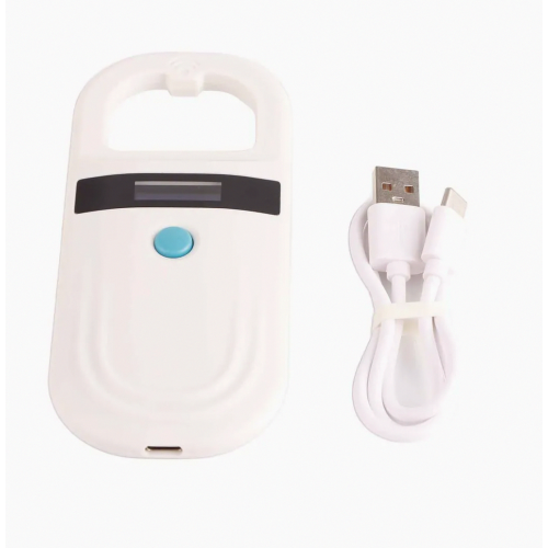 Rechargeable Pet Microchip Scanner for Animal ID Tags and Labels, Portable Reader with Clear Display