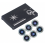 6-Pack Silver Negative Ion Radiation Shield Stickers for Electronic Devices, Round, Strong Adhesion, Multifunctional, EMF Heat Abs 1