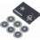 6-Pack Silver Negative Ion Radiation Shield Stickers for Electronic Devices, Round, Strong Adhesion, Multifunctional, EMF Heat Abs 5