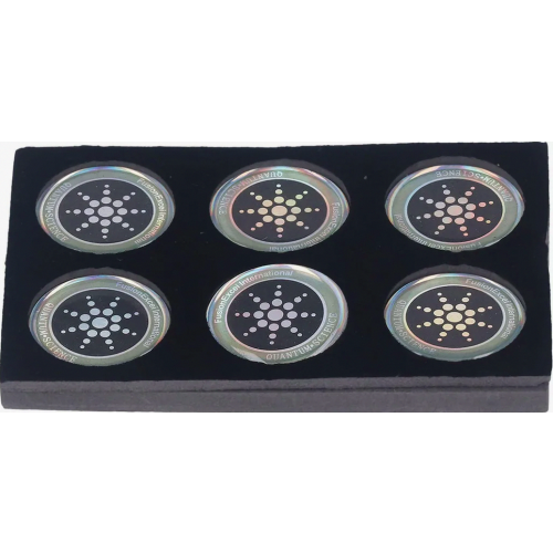 6-Pack Silver Negative Ion Radiation Shield Stickers for Electronic Devices, Round, Strong Adhesion, Multifunctional, EMF Heat Abs 2