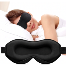 3D-gevormd slaapmasker voor zijslapers, verstelbare elastische band, lichtblokkerend en ademend oogmasker voor mannen en vrouwen, reismasker