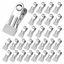 30 stuks roestvrijstalen wasknijpers, roestbestendige antislip metalen wasknijpers voor kleding, dekens, sokken, foto's, papier en meer.