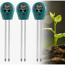 Set van 3 bodemvochtigheidsmeters (3-in-1) met pH-, vocht- en lichtmeting voor tuinieren, gazon, landbouw en buitenplanten.