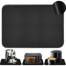 Hittebestendige mat voor airfryer, 45 x 38 cm, antislip, waterdichte beschermmat voor aanrecht en airfryer.
