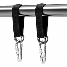 2 Piece Hammock Suspension Straps, Heavy Duty Nylon Tree Swing Hanging Kit, Tear Resistant Adjustable Straps with 2 Carabiners and