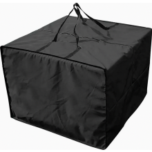 Puutarhatyynyn säilytyspussi, 210D Oxford, 81 x 81 x 61 cm, vedenpitävä, vetoketjukiinnitys, 2 vahvistettua pehmustettua kahvaa, musta, vihreä, G