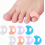 Separatori e divaricatori per dita dei piedi, set da 8 pezzi, 4 colori, comodi distanziatori per dita sovrapposte e sollievo dall'alluce valgo, Prot 1