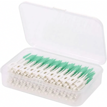 Interdental Brush Picks Oral Hygiene Silicone Floss Sticks Tooth Cleaning Tools for Family, Hotel and Travel, 160 Pieces