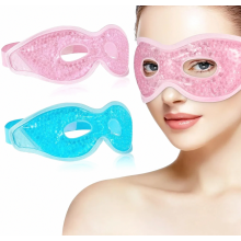 Set van 2 verkoelende oogmaskers, herbruikbaar gel-oogmasker voor koude of warme therapie, helpt donkere kringen, wallen en vermoeide ogen te vermin