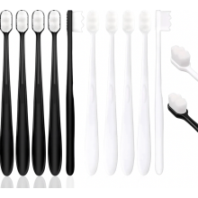 Nano Toothbrush, 10 Pack Soft Manual Toothbrushes with 20,000 Extra Fine Bristles, Micro Nano Brush for Sensitive Gums, Adults and