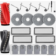 21-osainen pölynimurin lisävarustesarja Roborock Qrevo Curv-, Qrevo Curv S5X-, Qrevo- ja Qrevo Edge S5V -robotti-imureille