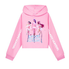 (Pink, 10-11 Years/160cm) Girls KPOP Devil Hunters Hoodie Kids HUNTRX Hoody Sweatshirt Pullover Jumper Top