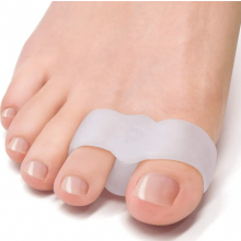 12 Pack Gel Toe Separators for Bunions and Overlapping Toes, Soft White Toe Spacers for Everyday Comfort