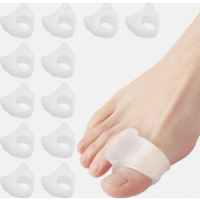 Gel Toe Separators, 12 Pieces Silicone Toe Spacers for Hammertoes, Bunions, Overlapping Toes, Friction, Pressure Relief