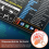 Office and Gaming Mouse Pad with Excel Shortcuts, Non-Slip Desk Mat for Precise Mouse Control, Durable Surface, 400 x 90 3