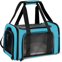 Large Collapsible Pet Carrier – Soft-Sided Travel Bag for Cats & Small Dogs up to 25 lbs