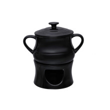 Clay Craft Basics - Fondue Set, 550Ml, Black, Standard (Ccb-Fondueset-Black)