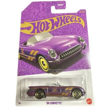 Hot Wheels '55 Purple Corvette, 57th Anniversary 4/6, 1:64 Scale Diecast